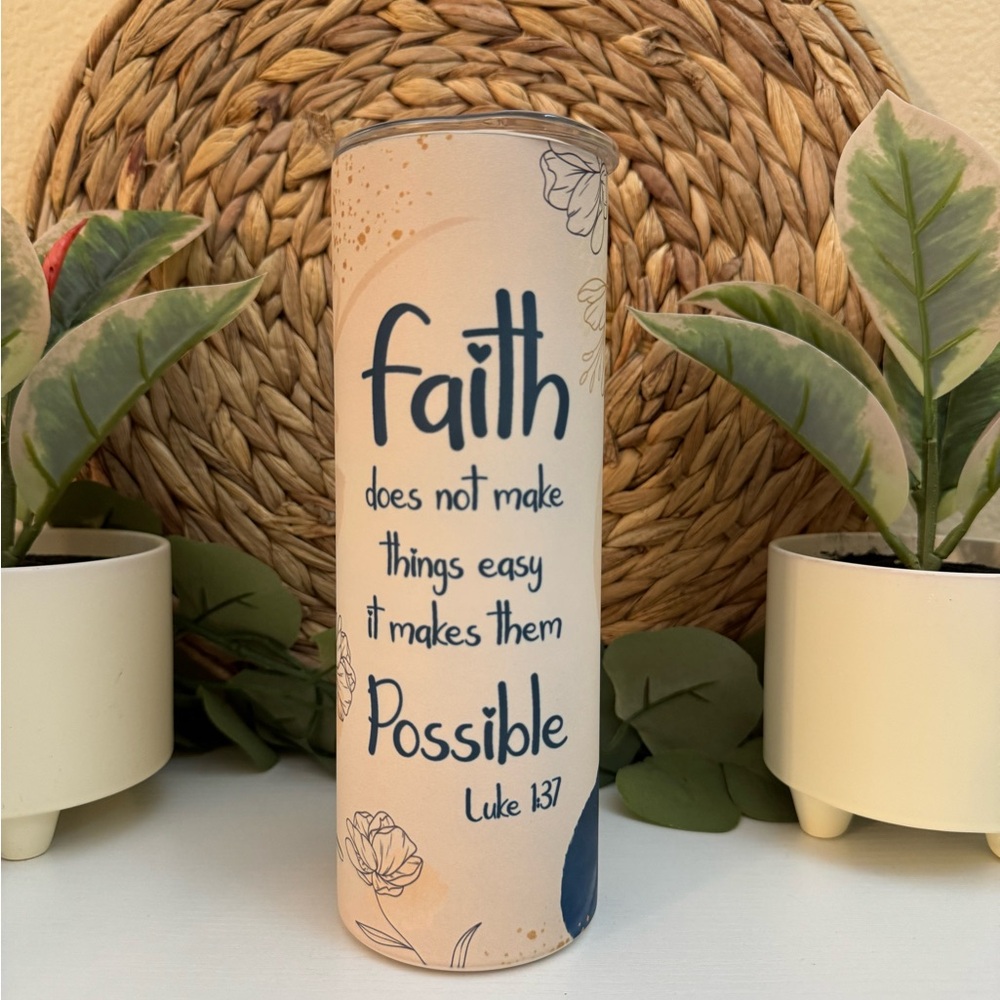 🆕 Religious 20 Oz Skinny Tumbler